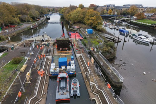 November update on the Teddington Launch Lock refurbishment project